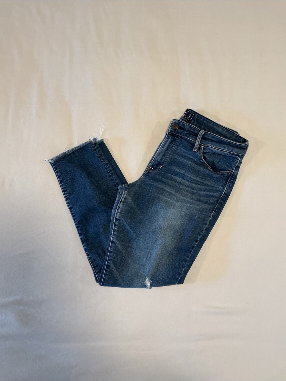 Women’s Dark Blue Stretch Skinny Jeans - Unbranded
